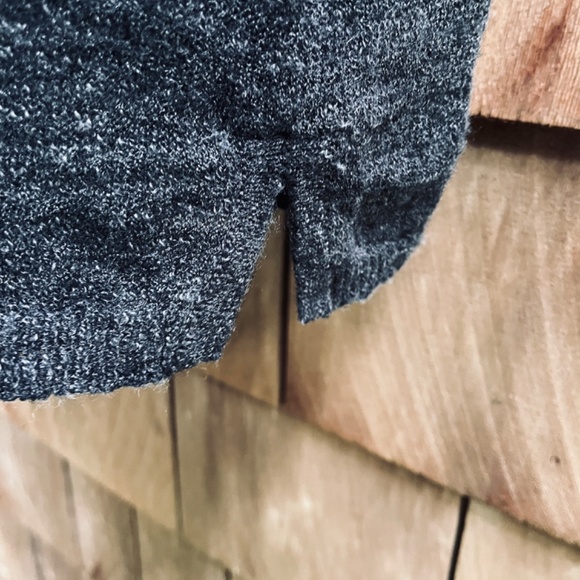 Minnie Rose Tank Top Tunic Size S Linen Dark Gray Melange Knit Casual Soft - Picture 9 of 11